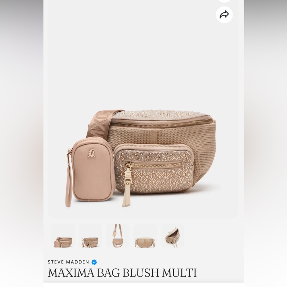 🌸Steve Madden Maxima Bag in Blush Multi